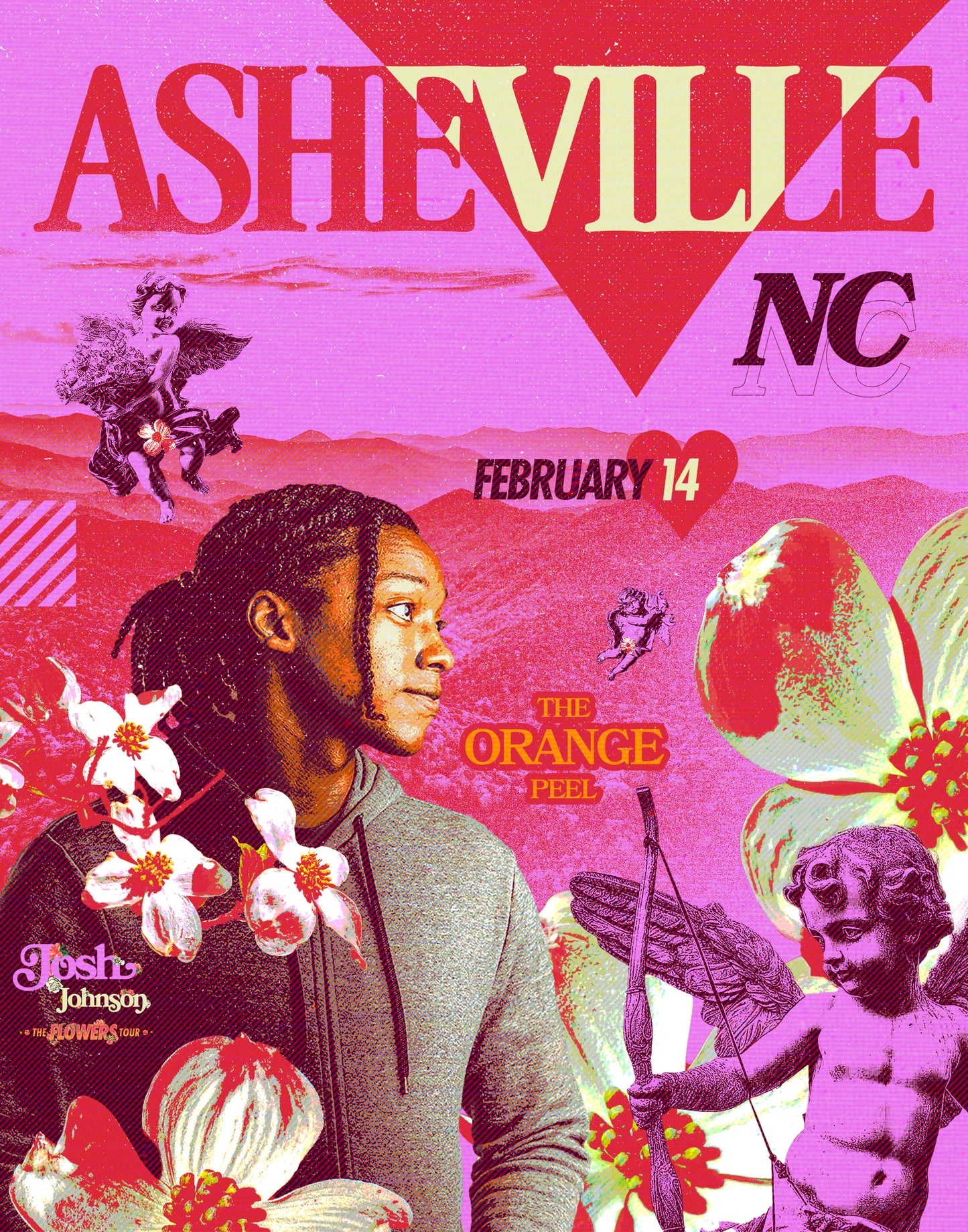 SIGNED - Ashville The Orange Peel (City) Flowers Tour Poster