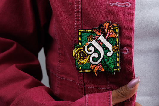 JJ Logo Flowers Tour Iron-On Patch