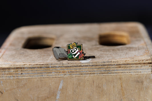 JJ Logo Flowers Tour Hard Enamel Lapel Pin