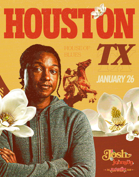 SIGNED - Houston House of Blues (City) Flowers Tour Poster