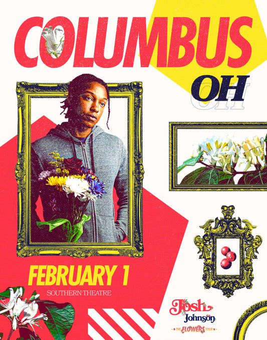 SIGNED - Columbus Southern Theatre (City) Flowers Tour Poster