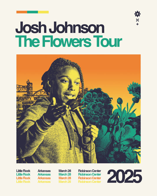 SIGNED -  Little Rock Robinson Center (City) Flowers Tour Poster