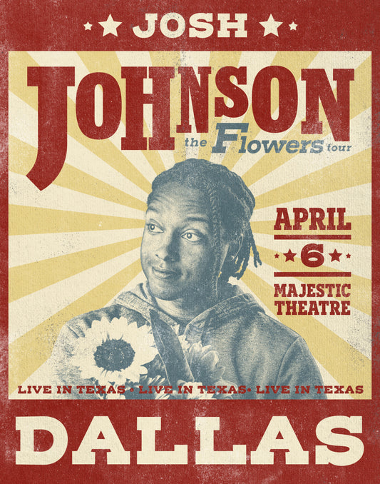 SIGNED - Dallas The Majestic Theatre (City) Flowers Tour Poster