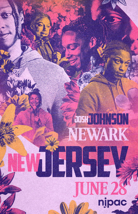 SIGNED - Newark Prudential Hall at NJPAC (City) Flowers Tour Poster
