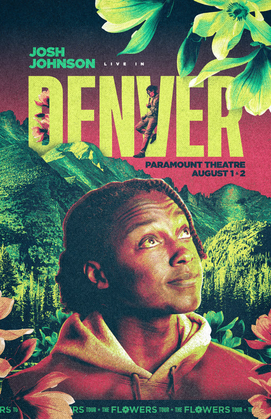 SIGNED -  Denver Paramount Theatre (City) Flowers Tour Poster