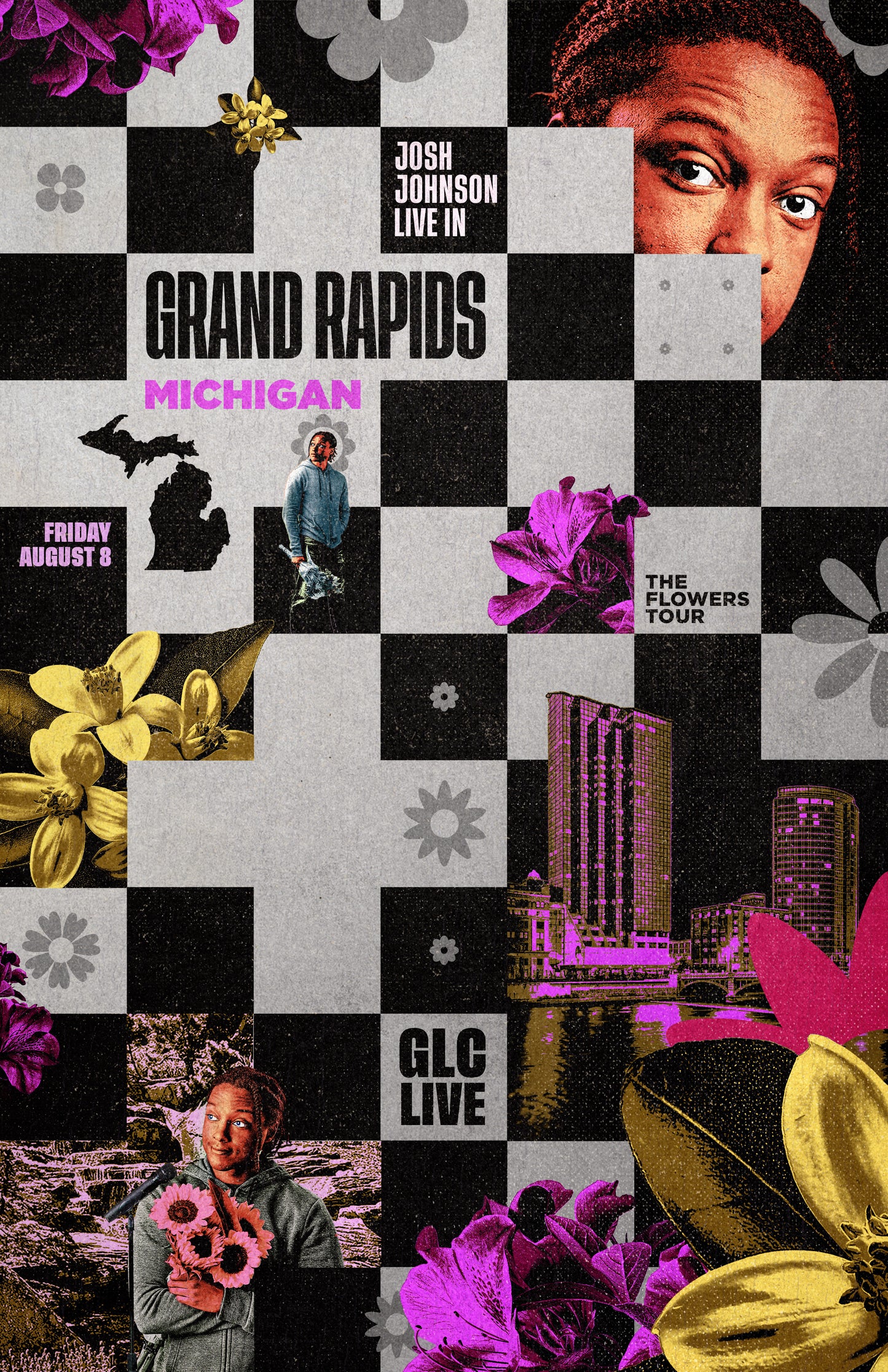 SIGNED - Grand Rapids GLC Live (City) Flowers Tour Poster