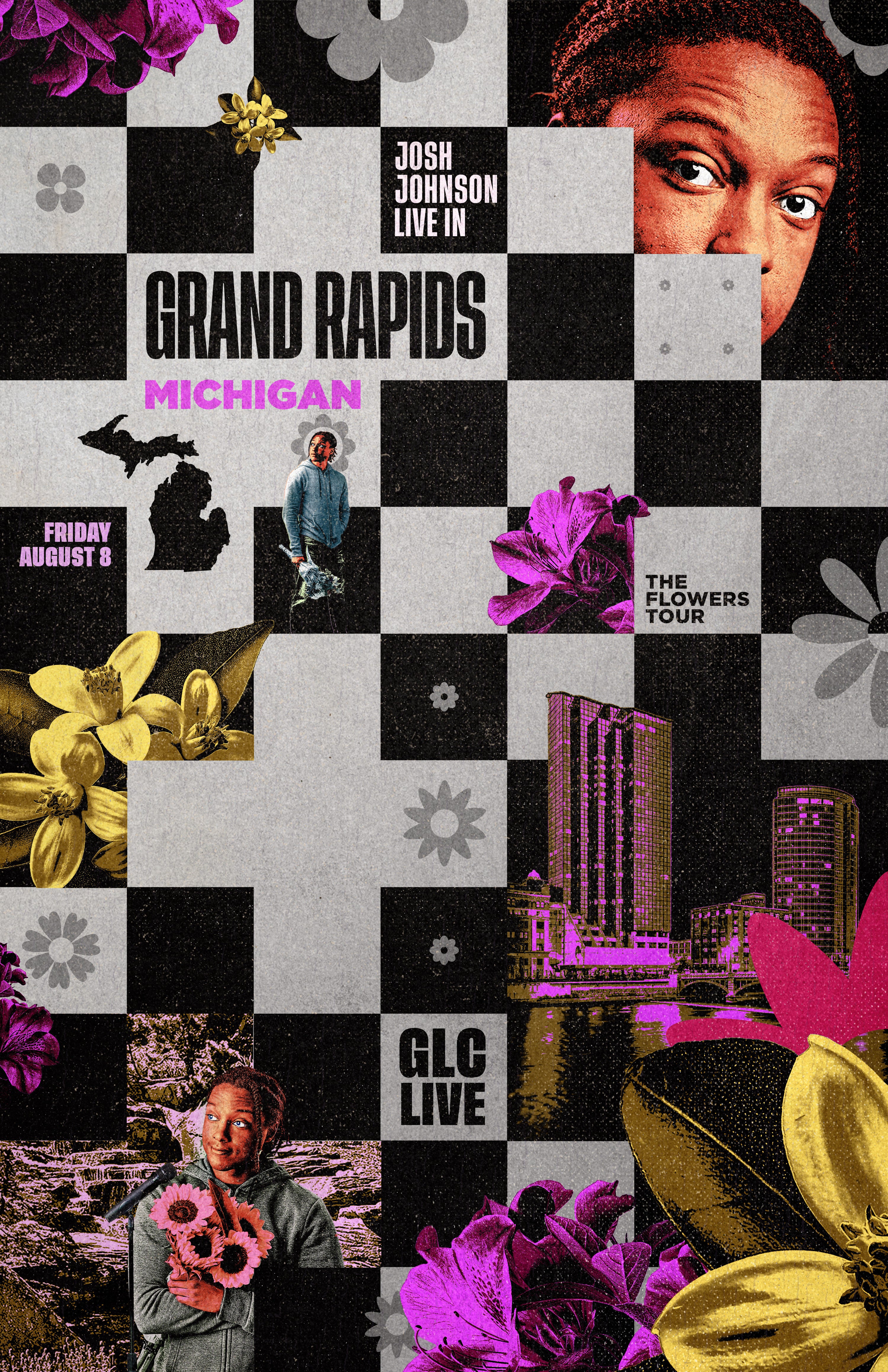 SIGNED - Grand Rapids GLC Live (City) Flowers Tour Poster
