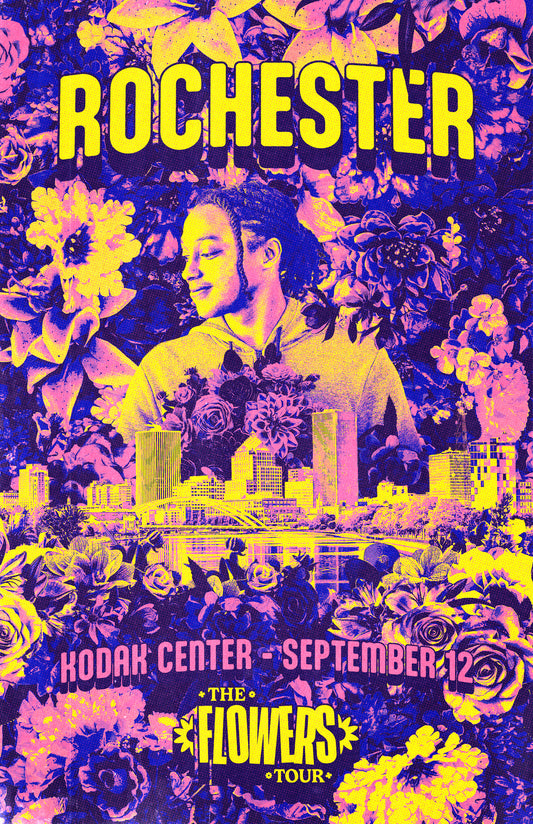 SIGNED - Rochester Kodak Center (City) Flowers Tour Poster