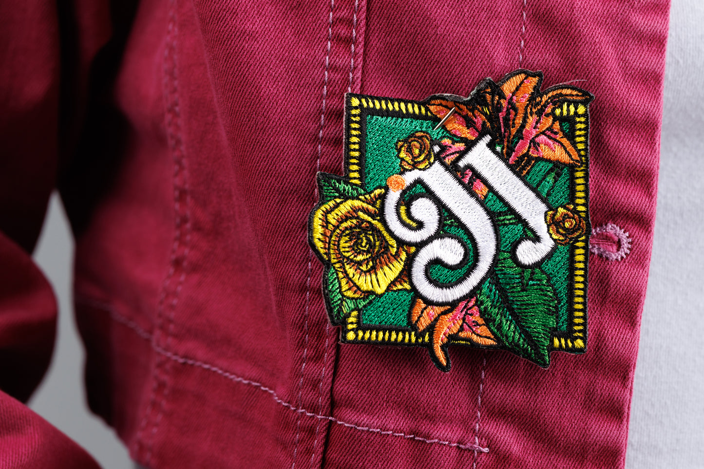 JJ Logo Flowers Tour Iron-On Patch