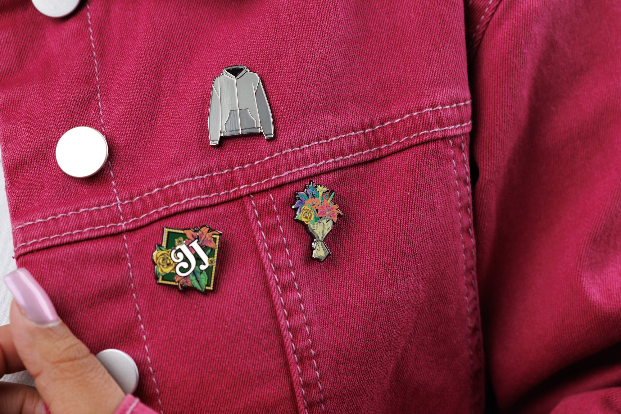 Grey Hoodie Hard Enamel Lapel Pin
