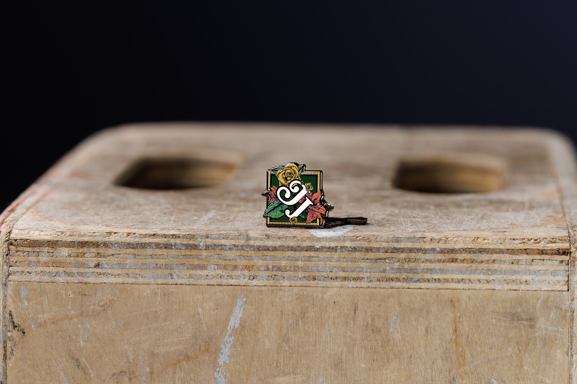 JJ Logo Flowers Tour Hard Enamel Lapel Pin