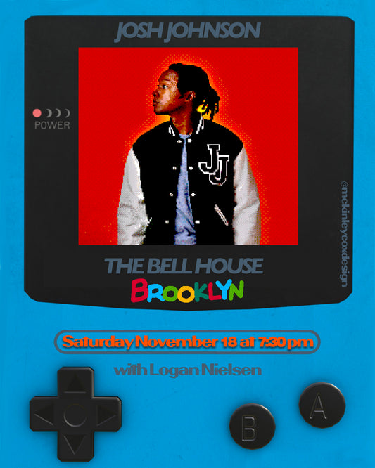 SIGNED - Brooklyn The Bell House (City) Freshman 15 Tour Poster (Gameboy)