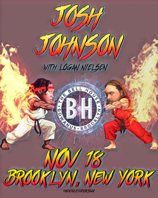 SIGNED - Brooklyn The Bell House (City) Freshman 15 Tour Poster (Street Fighter)