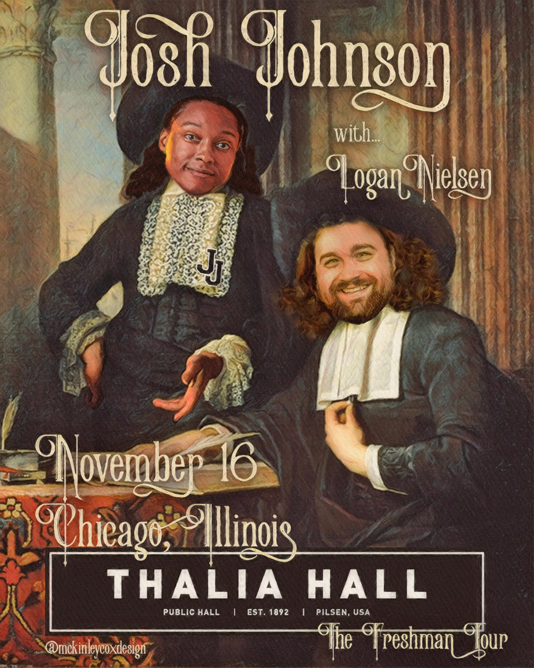 SIGNED - Chicago Thalia Hall (City) Freshman 15 Tour Poster (Pilgrim)