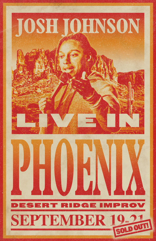 SIGNED - Phoenix Desert Ridge Improv (City) Sophomore Season Tour Poster (Orange/Red)