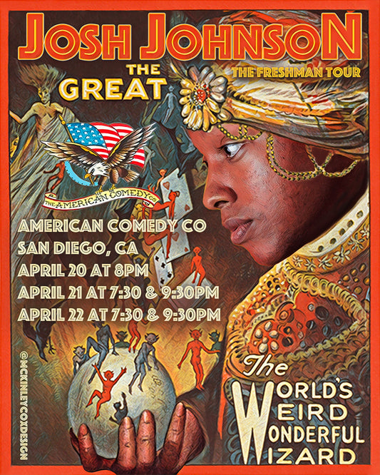 SIGNED - San Diego American Comedy Co. (City) Freshman 15 Tour Poster